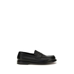 Premiata Black Calf Leather Bos Taurus Slip-On Men's Loafers